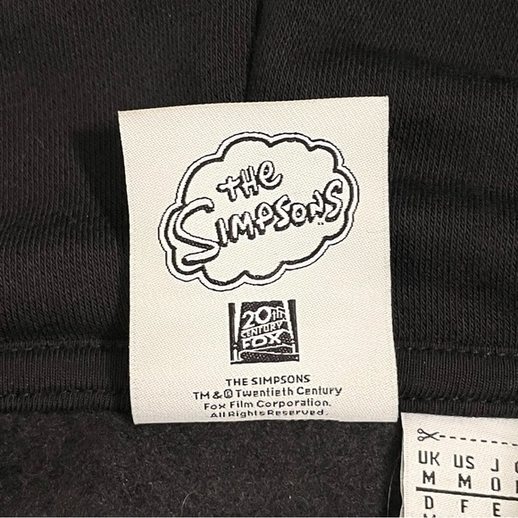 Adidas x The Simpson Squishee Hoodie Graphic Pullover Sweatshirt Black Medium - Picture 14 of 15